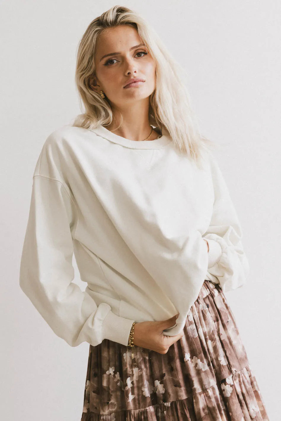 Elara Crew Neck Sweater - FINAL SALE