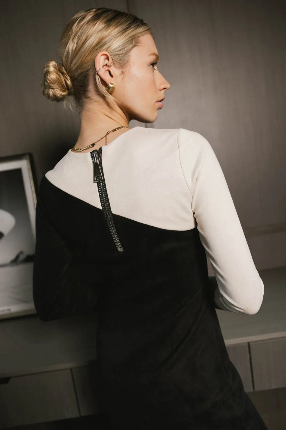 Fér Böhme Two-Tone Suede Dress - FINAL SALE