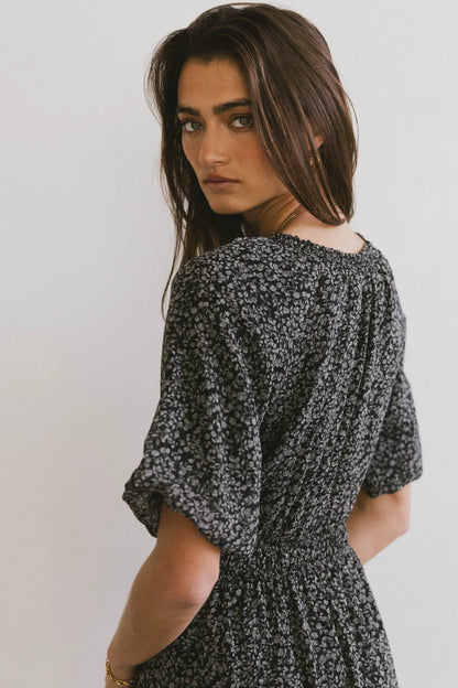 Allorah Ditsy Floral Midi Dress - FINAL SALE