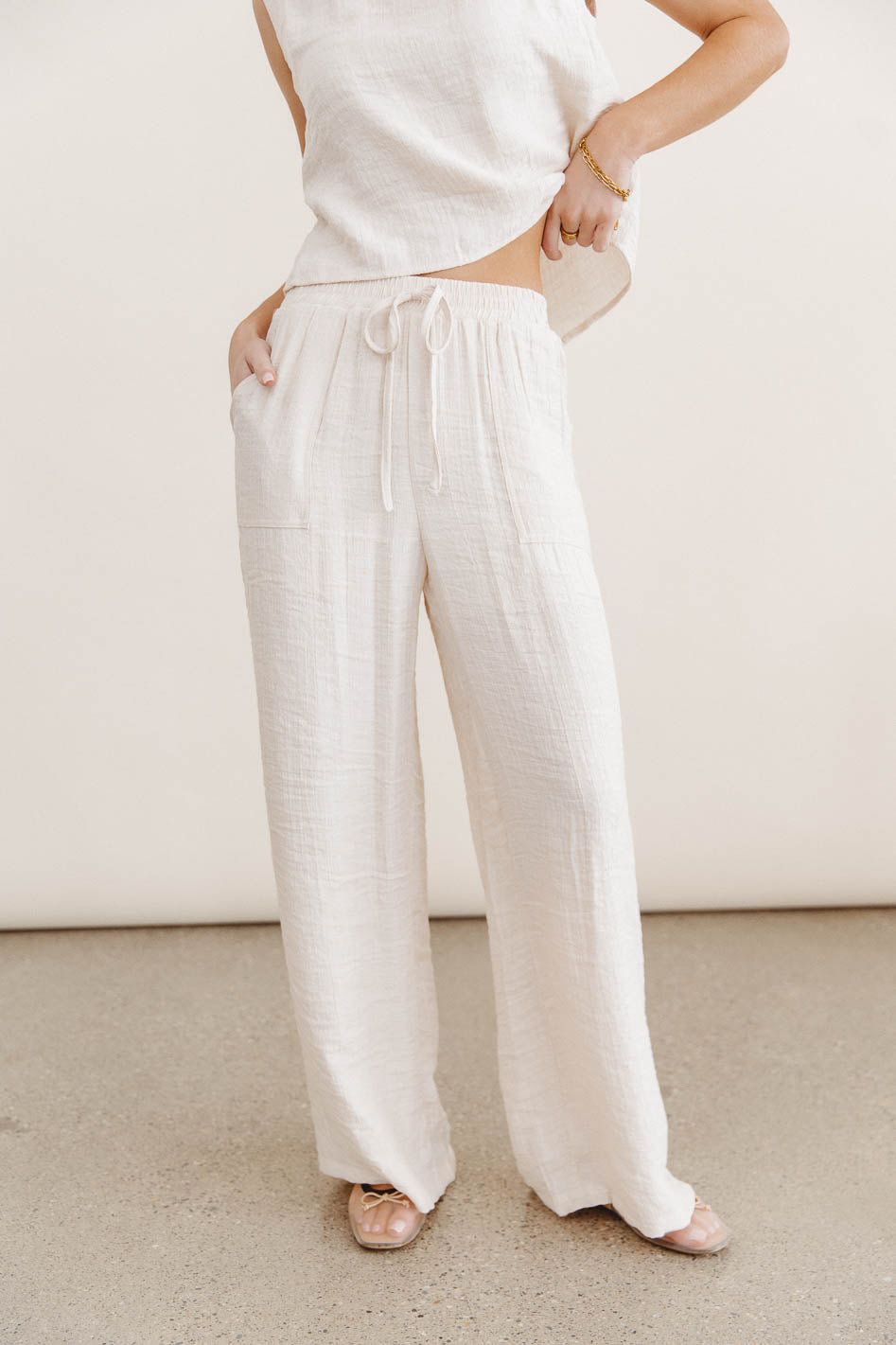Debbie Tank Top in Oatmeal - FINAL SALE