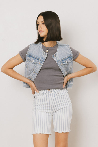 Aiden Denim Vest - FINAL SALE