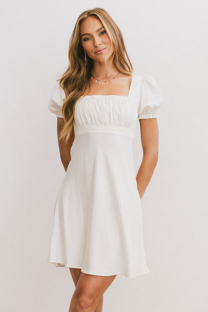 Harlee Lace Trim Mini Dress - FINAL SALE