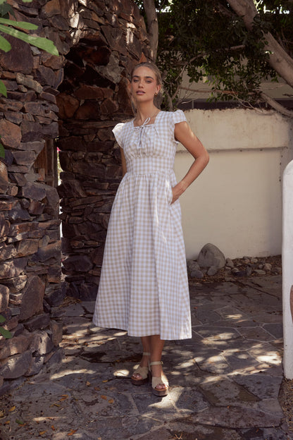 Amani Plaid Maxi Dress - FINAL SALE