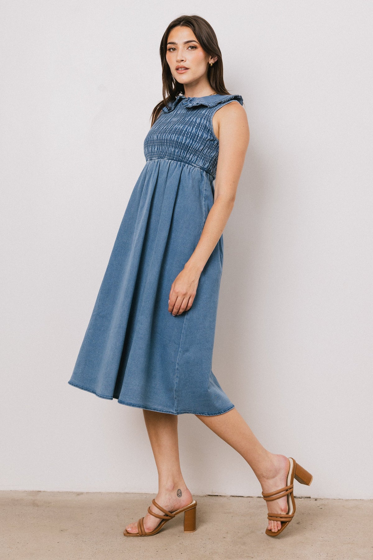Fallon Denim Midi Dress - FINAL SALE