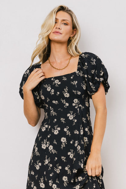Aubree Floral Midi Dress - FINAL SALE