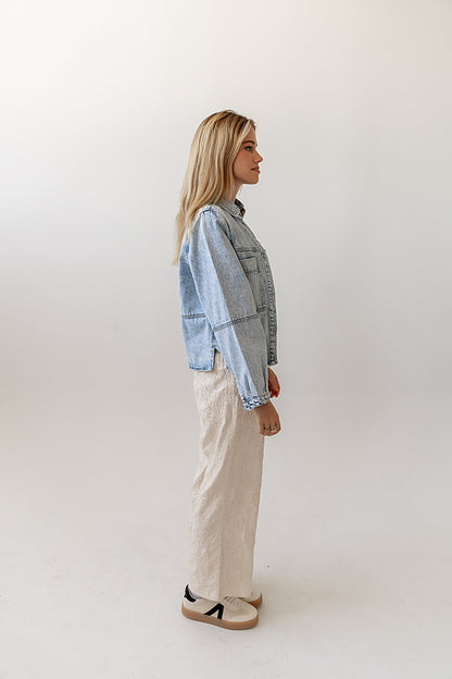 Alanna Embroidered Pants in Cream - FINAL SALE