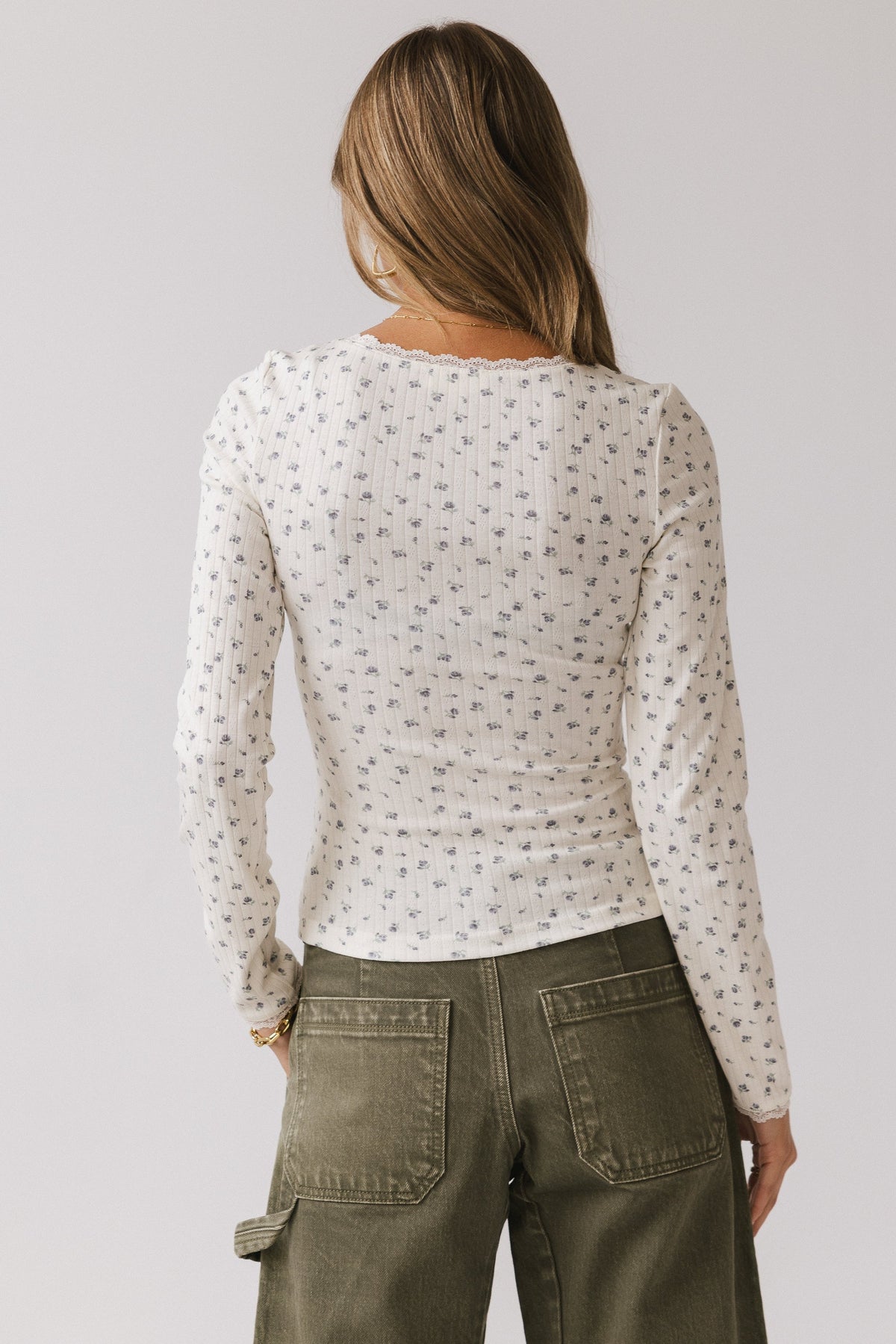 Archie Floral Top in Navy - FINAL SALE