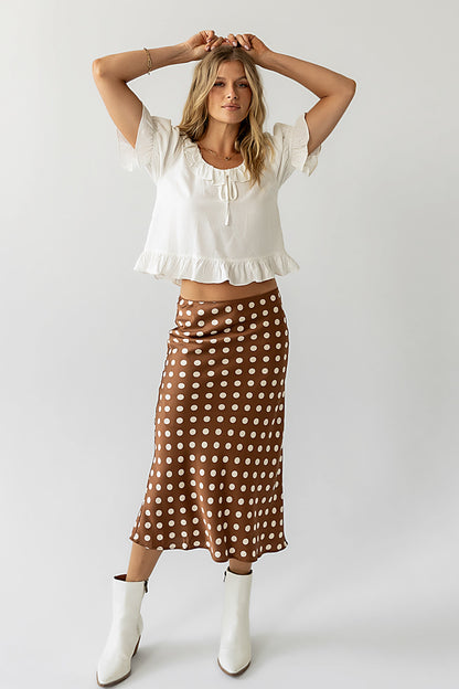 Brooke Polka Dot Midi Skirt - FINAL SALE