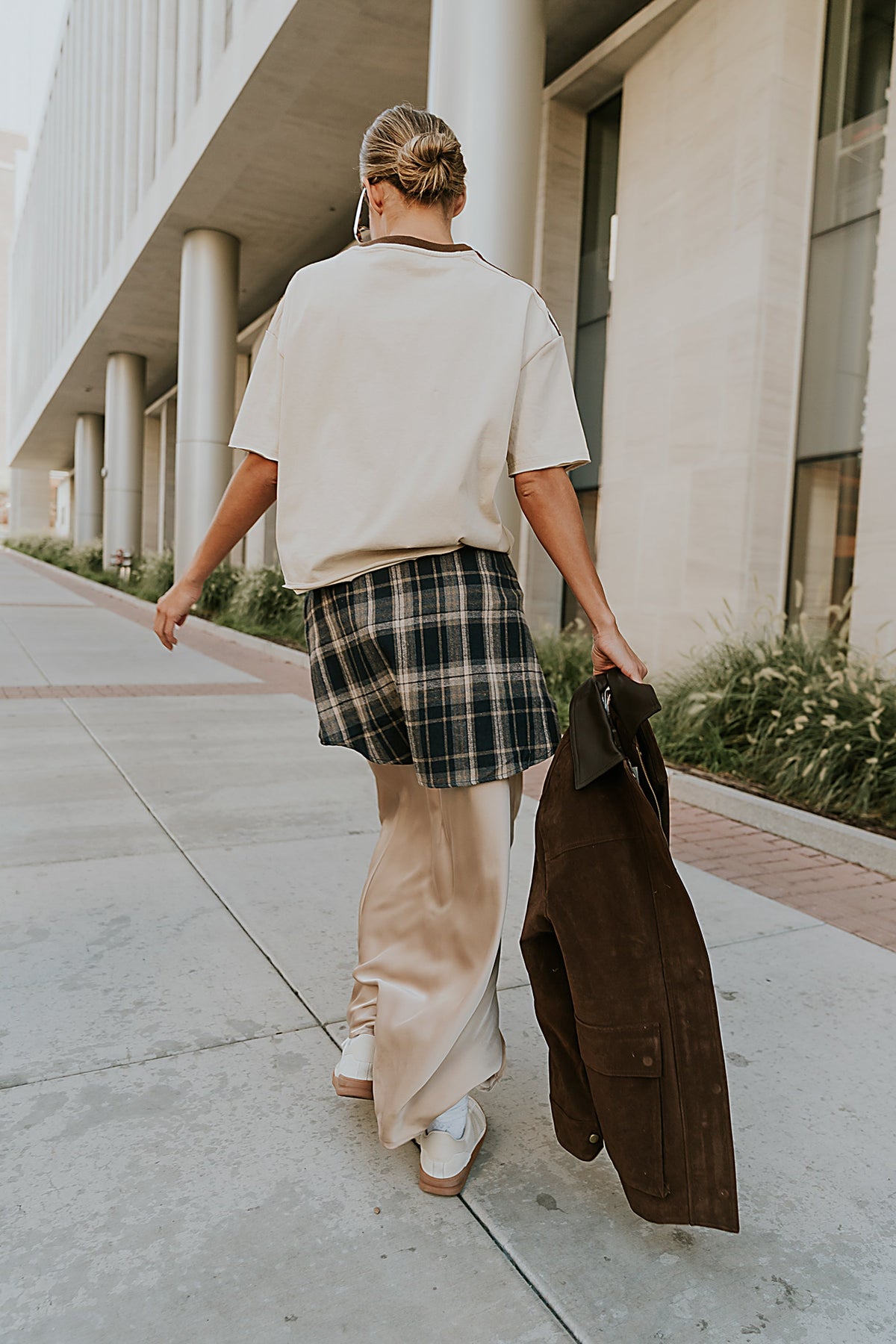Brooklyn Oversized Graphic Tee in Brown - FINAL SALE