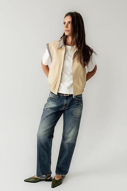 Finn Contrast Vest - FINAL SALE