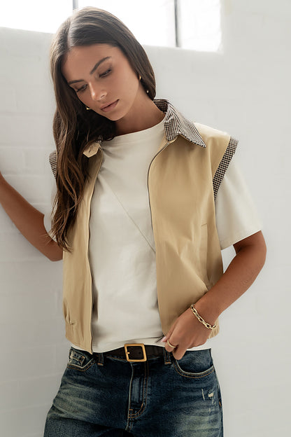 Finn Contrast Vest - FINAL SALE