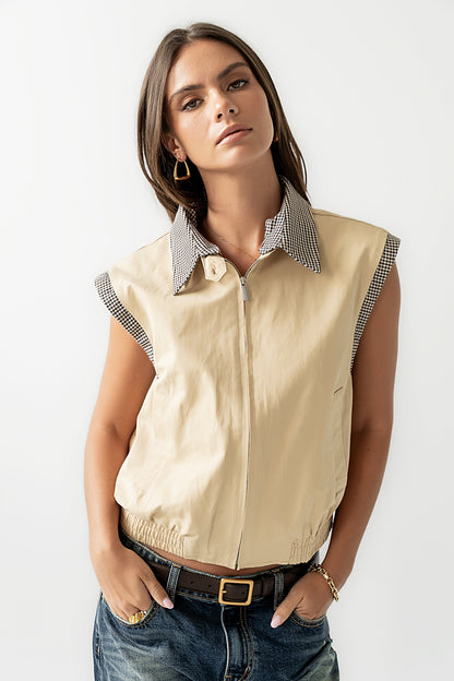 Finn Contrast Vest - FINAL SALE