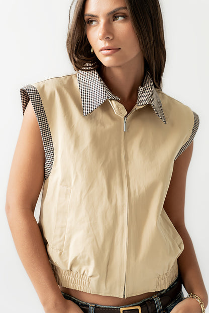 Finn Contrast Vest - FINAL SALE