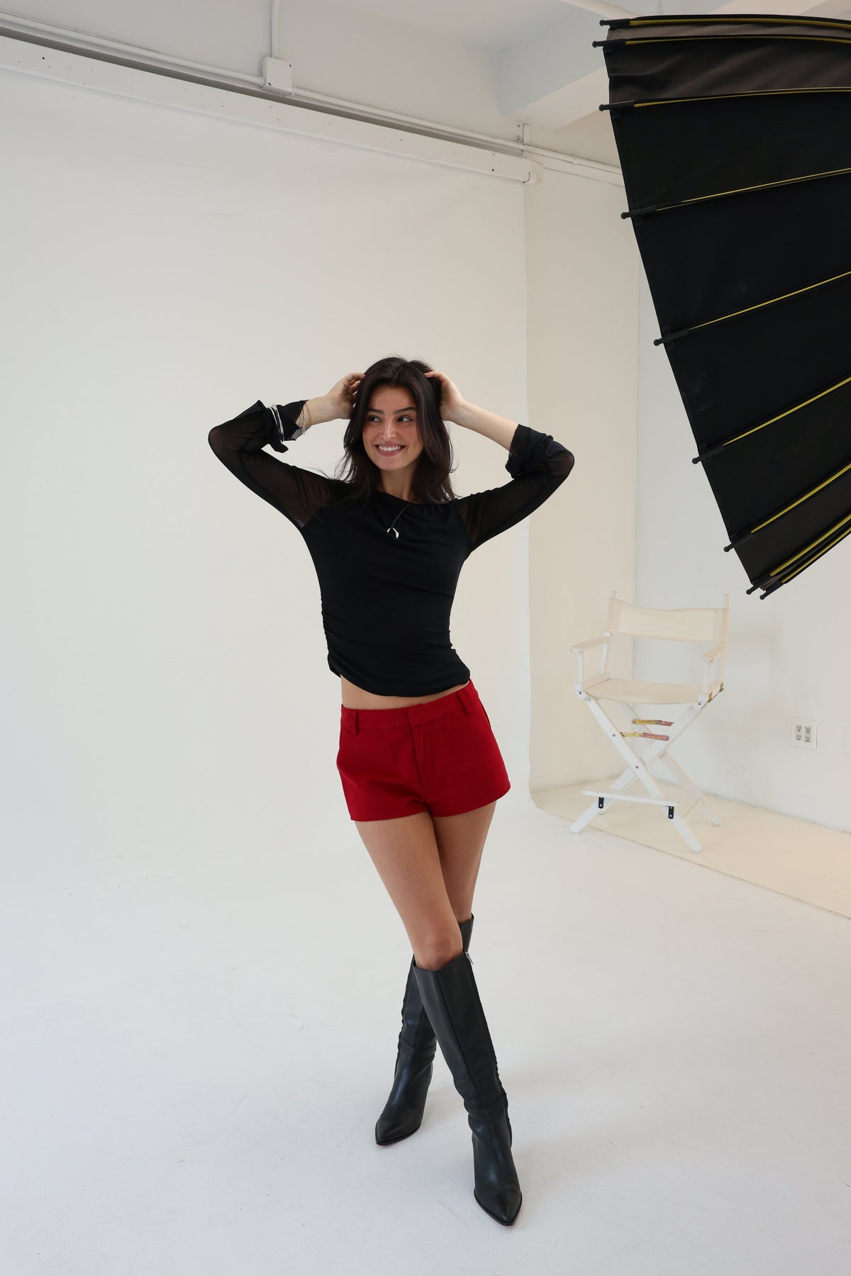 Holly Shorts in Red