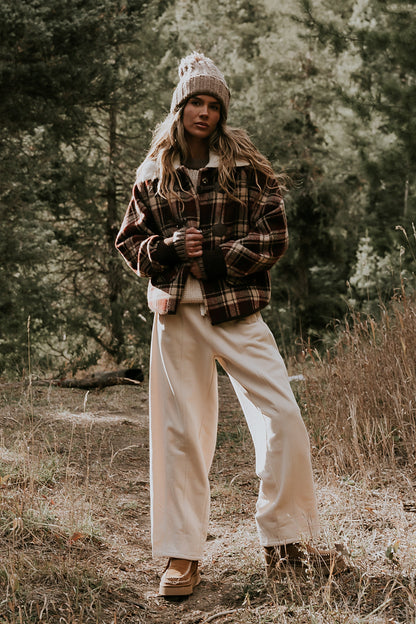 Gigi Plaid Jacket in Red - FINAL SALE