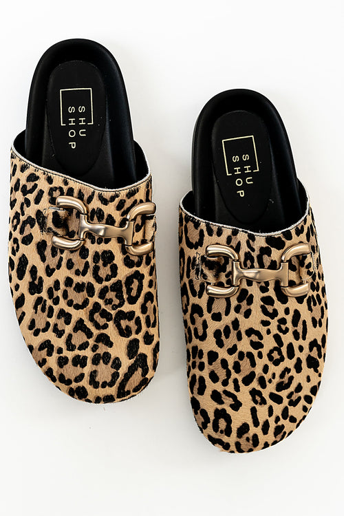 Azalea Clogs in Leopard - FINAL SALE