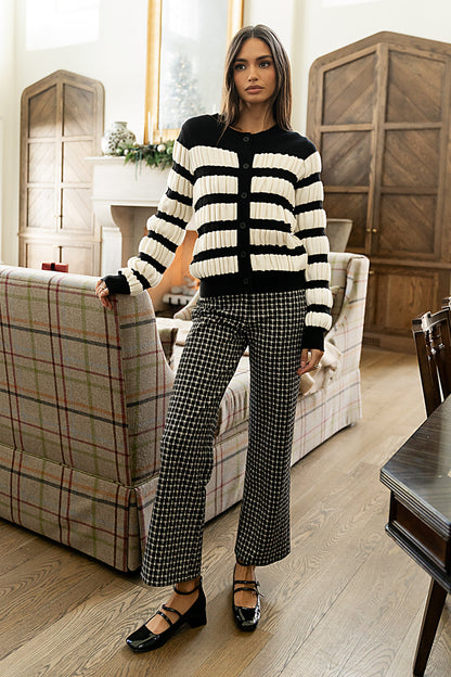Constance Plaid Wide Leg Pants - FINAL SALE