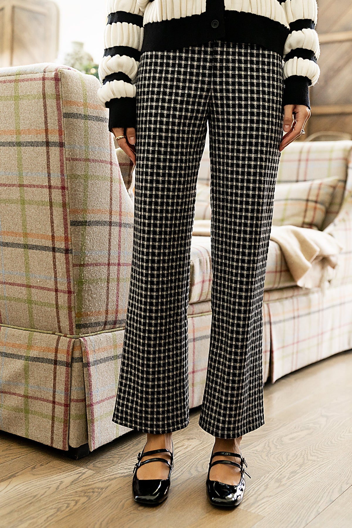 Constance Plaid Wide Leg Pants - FINAL SALE