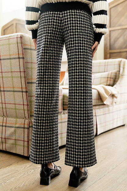 Constance Plaid Wide Leg Pants - FINAL SALE