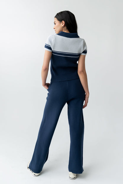 Brea Striped Pants in Blue - FINAL SALE