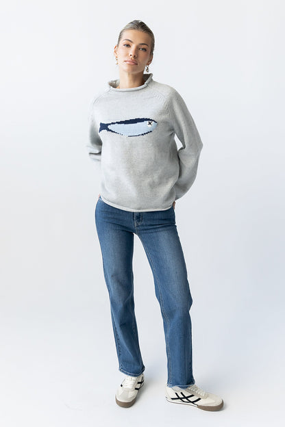 Brady Knit Sweater in Grey