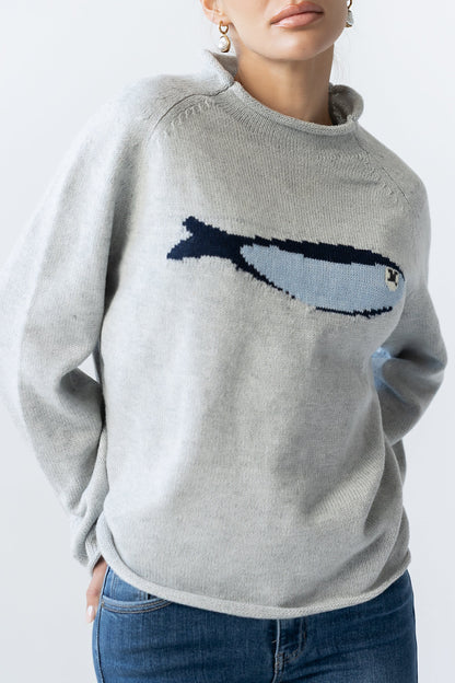Brady Knit Sweater in Grey