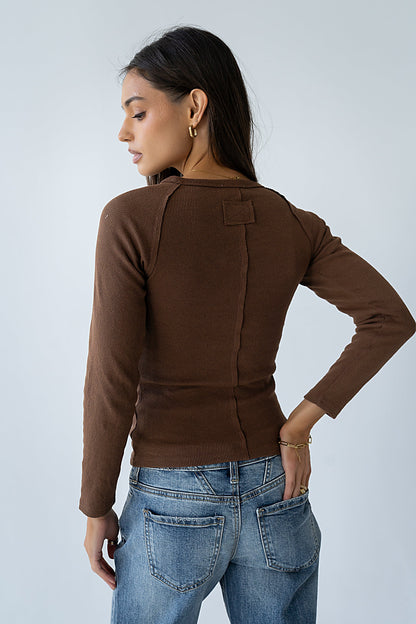 Cameron Top in Brown