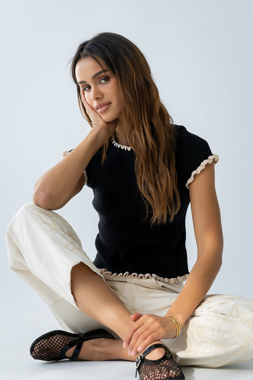 Gigi Contrast Sweater - FINAL SALE
