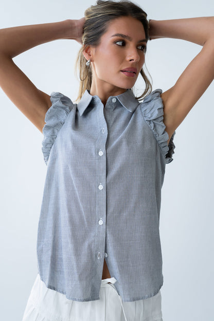 Bernie Striped Button Up