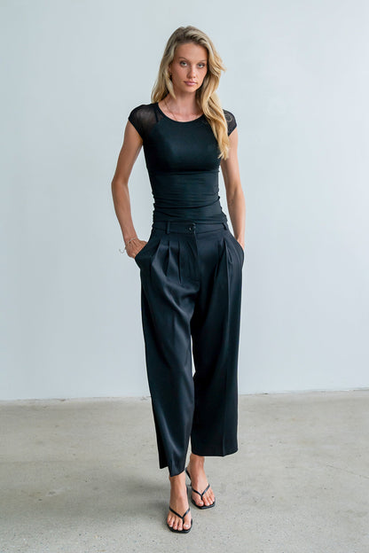 Brandy Mesh Top in Black - FINAL SALE