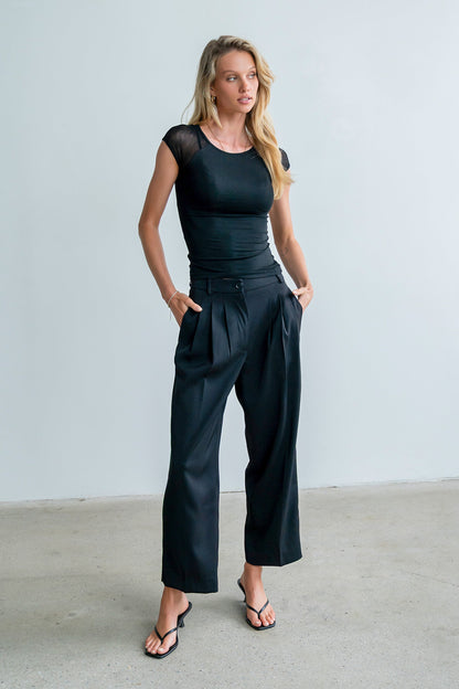 Brandy Mesh Top in Black - FINAL SALE