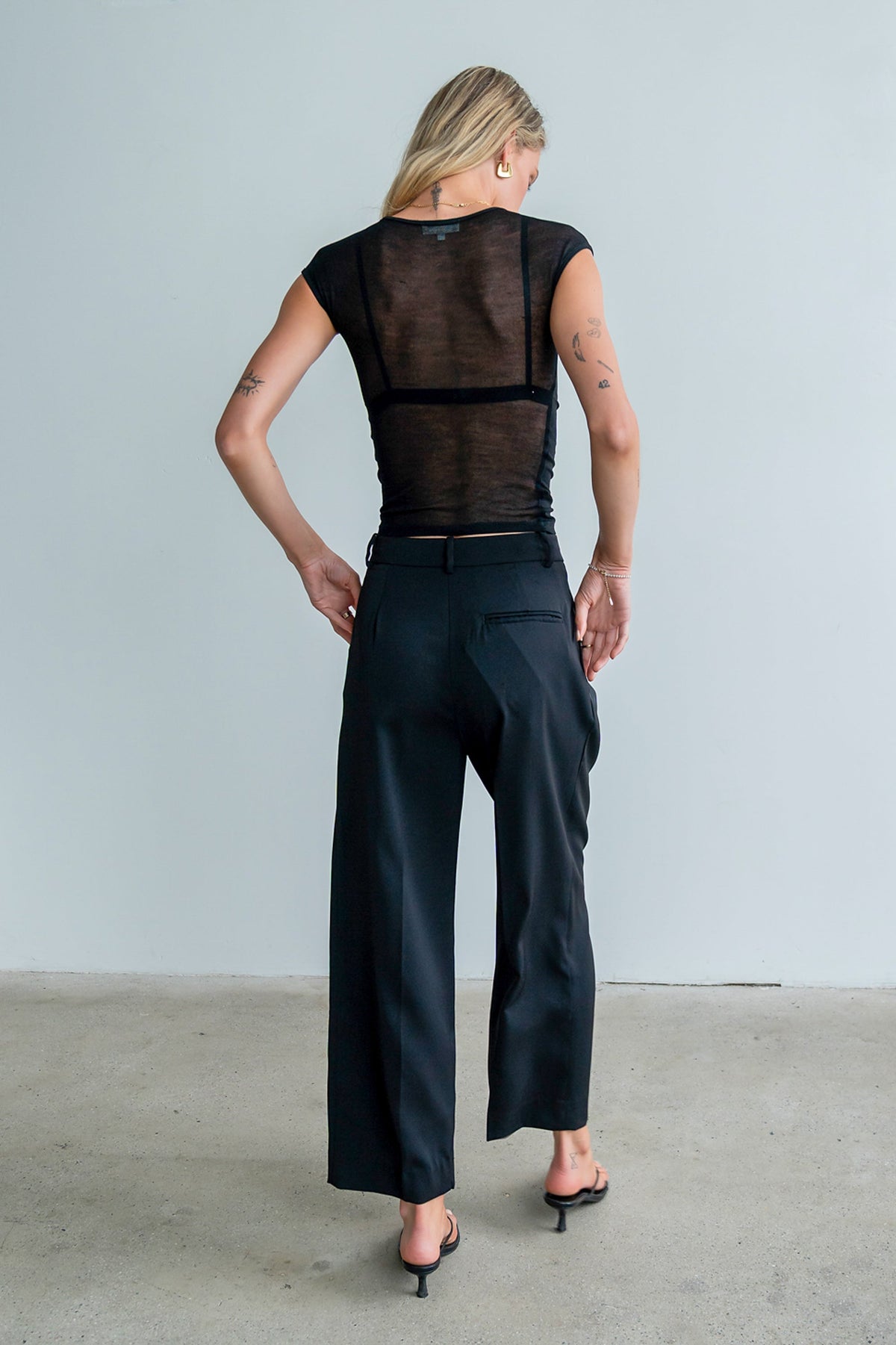 Brandy Mesh Top in Black - FINAL SALE