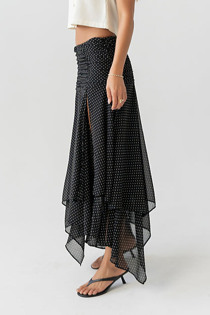 Ainsley Asymmetrical Maxi Skirt