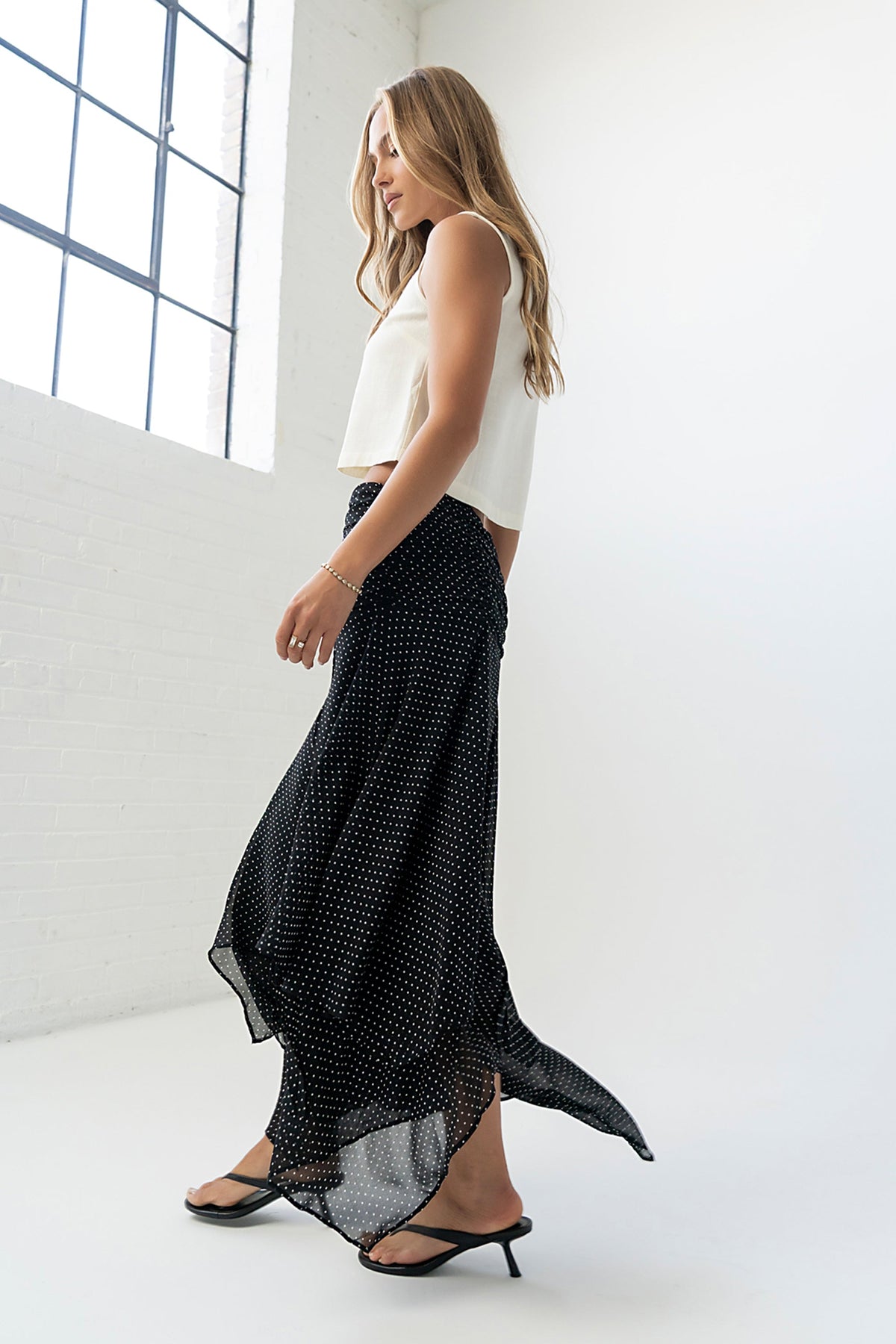 Ainsley Asymmetrical Maxi Skirt