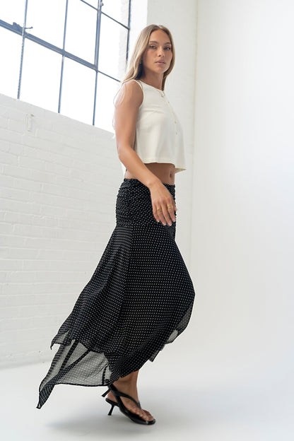 Ainsley Asymmetrical Maxi Skirt