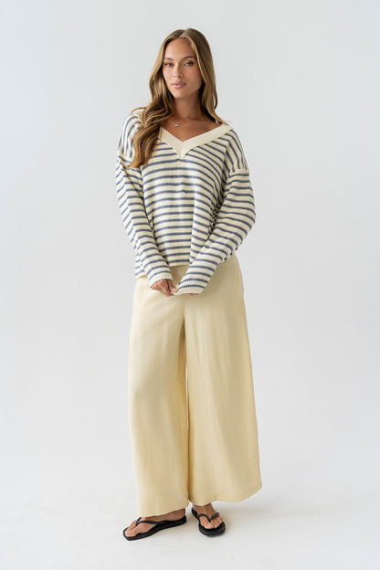 Amberly Striped Oversized Sweater