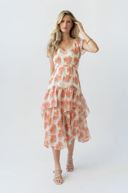 Hana Floral Midi Dress