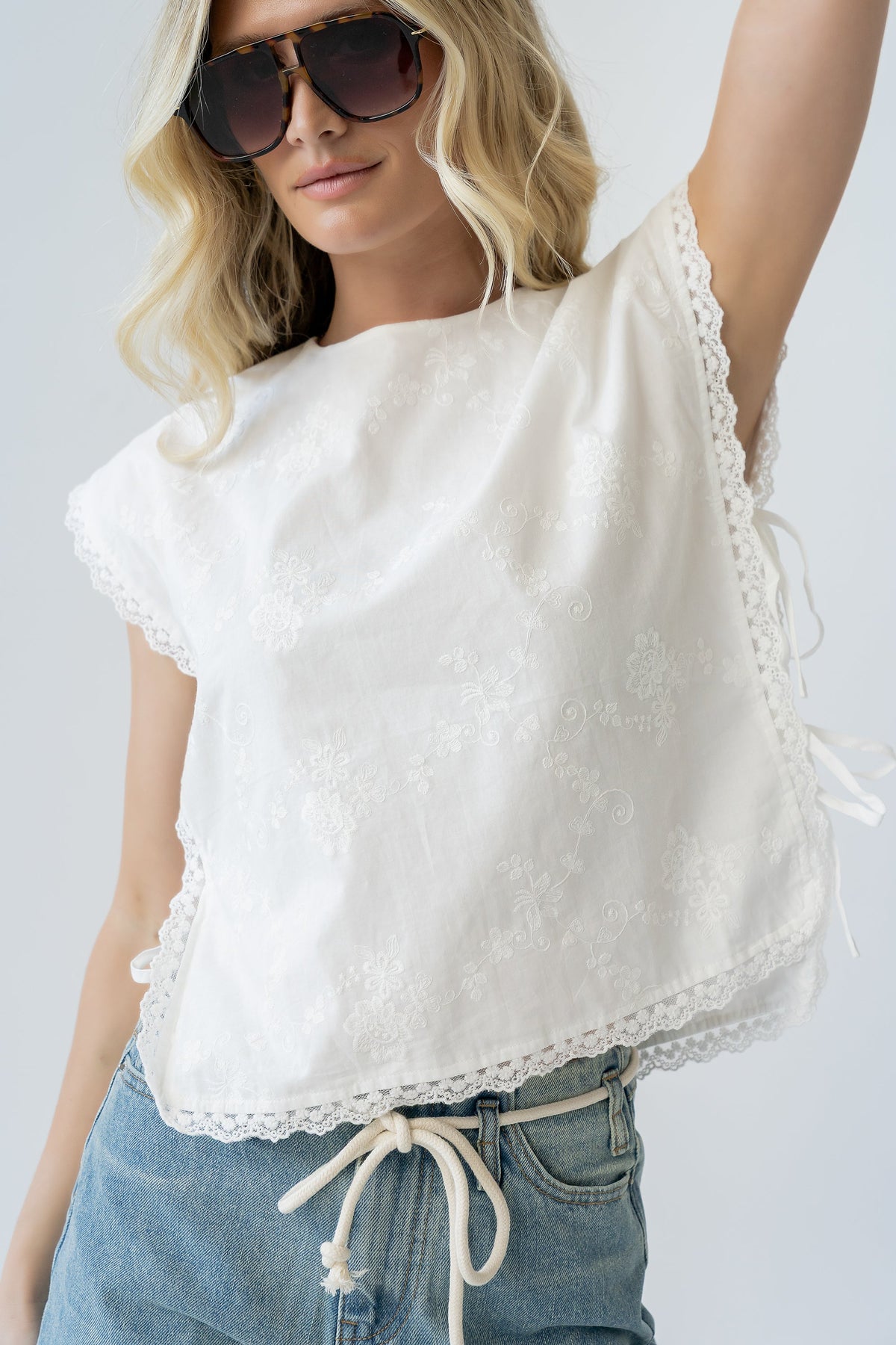 Cassidy Embroidered Top