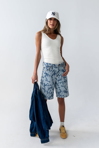 Cammie Long Tank in Ivory