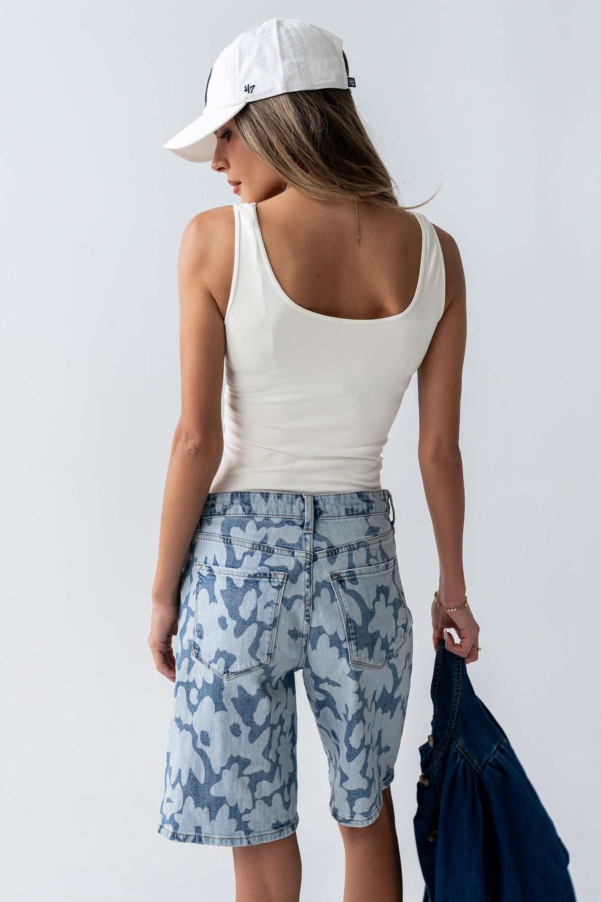 Cammie Long Tank in Ivory