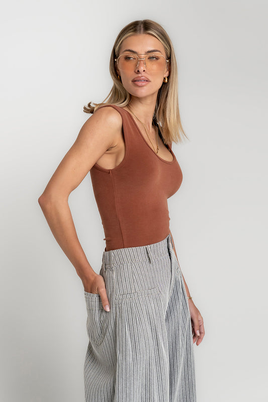 Anna Tank Top in Rust