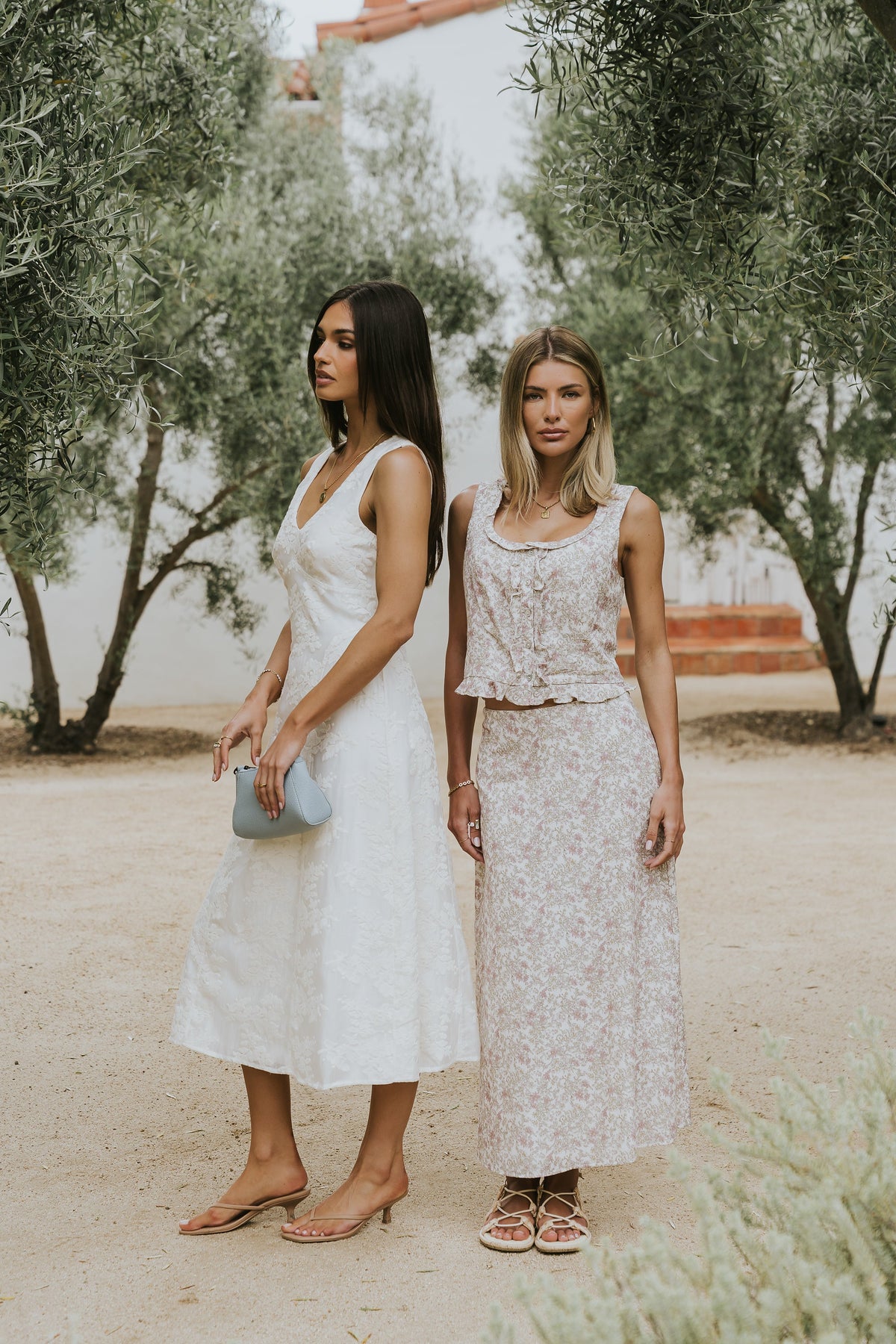 Ariel Embroidered Midi Dress