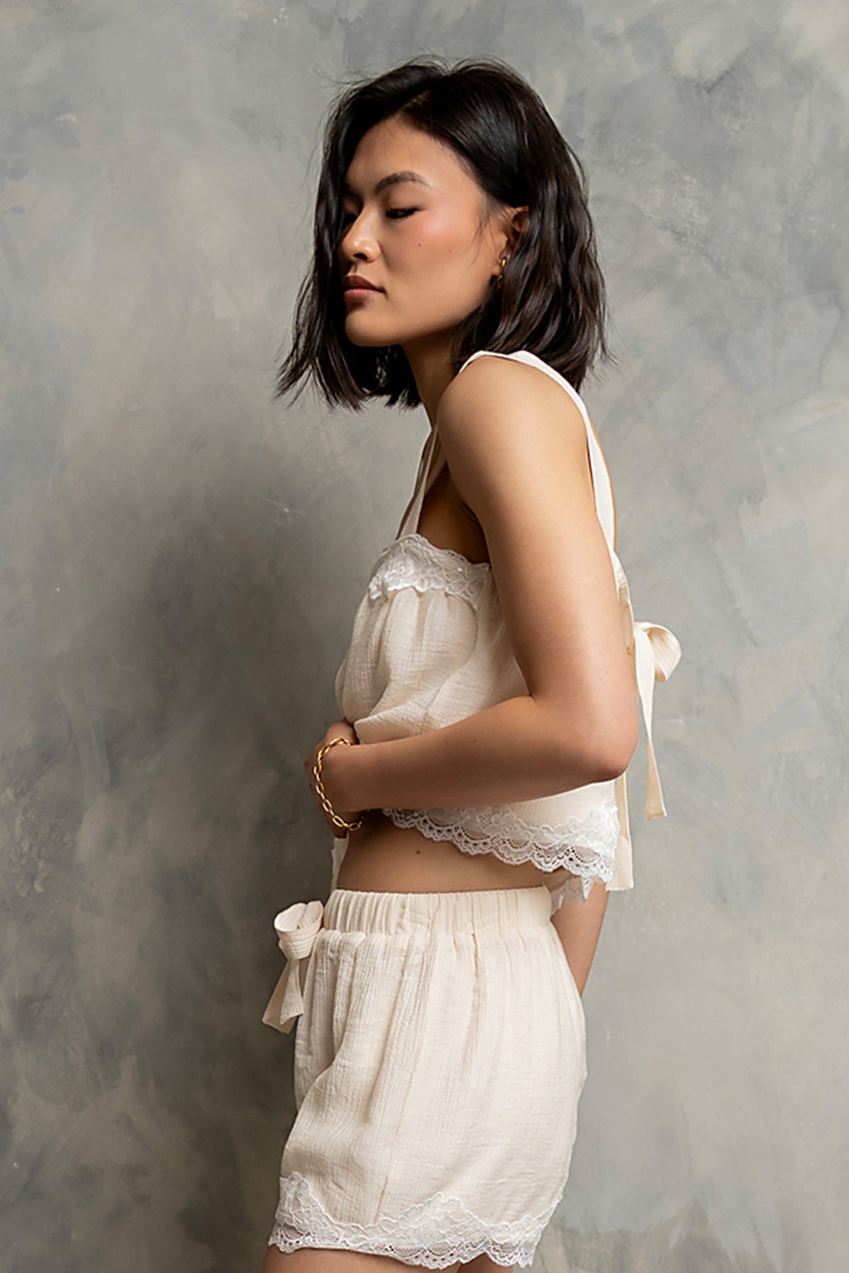 Elsie Lace Trim Shorts