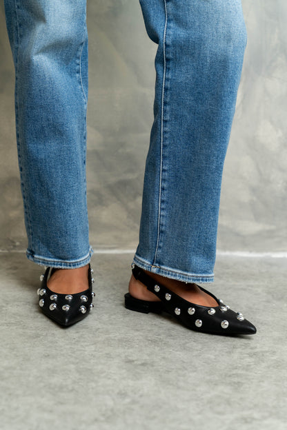 Arizona Slingback Flat in Black