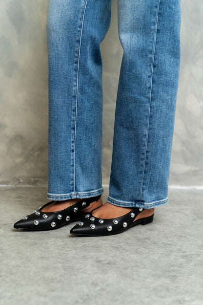Arizona Slingback Flat in Black