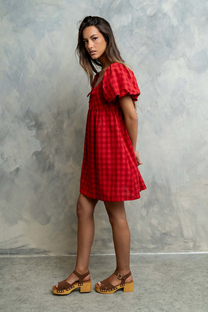Emery Plaid Mini Dress