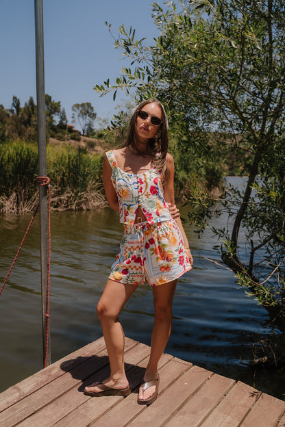 Fiorella Graphic Shorts