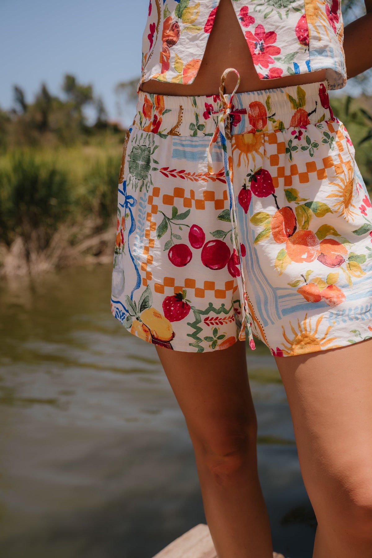 Fiorella Graphic Shorts