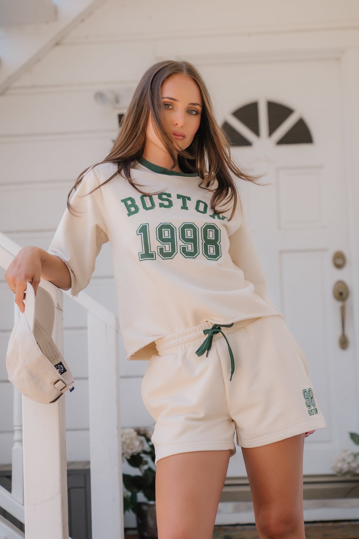 Boston Graphic Drawstring Shorts