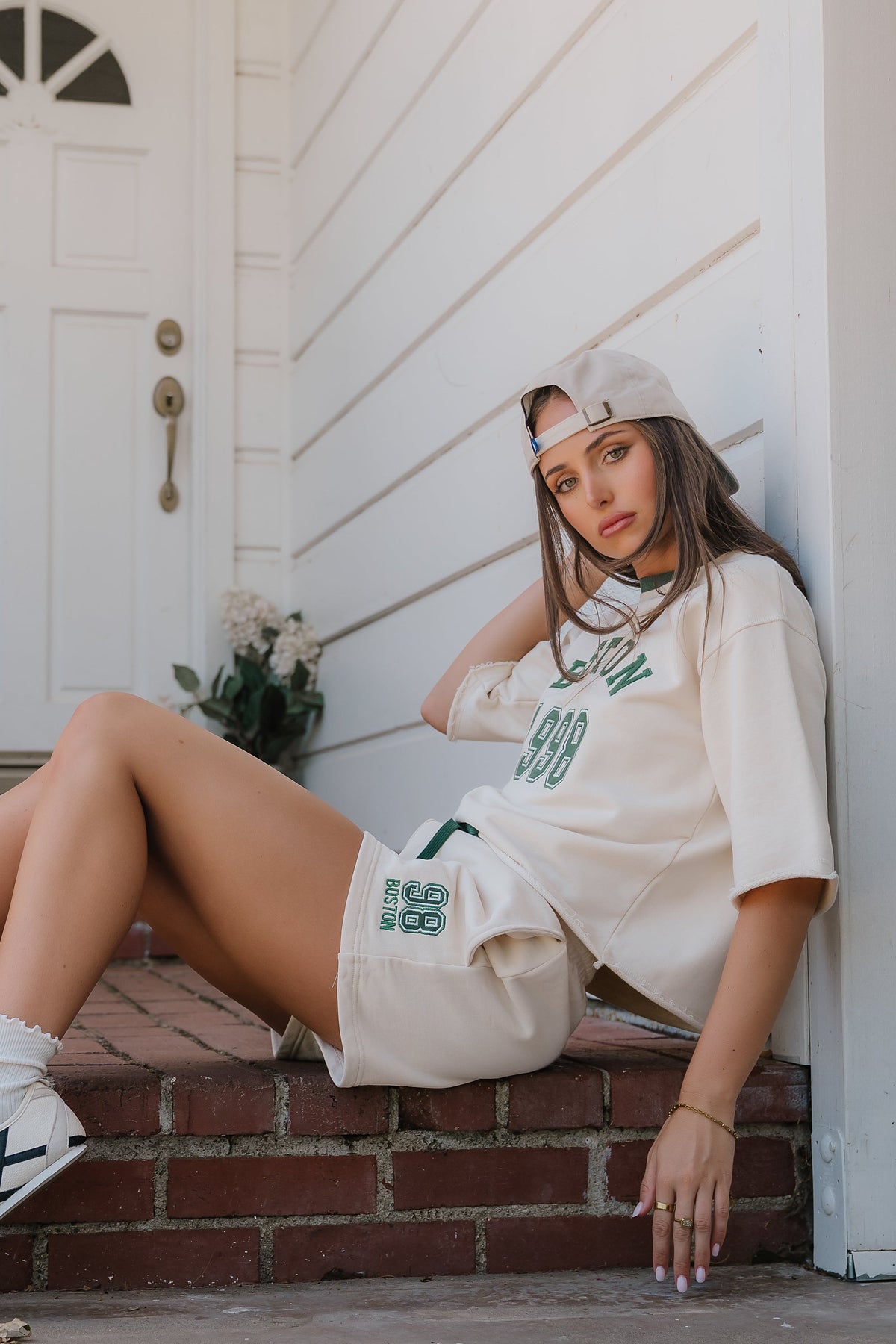Boston Graphic Drawstring Shorts